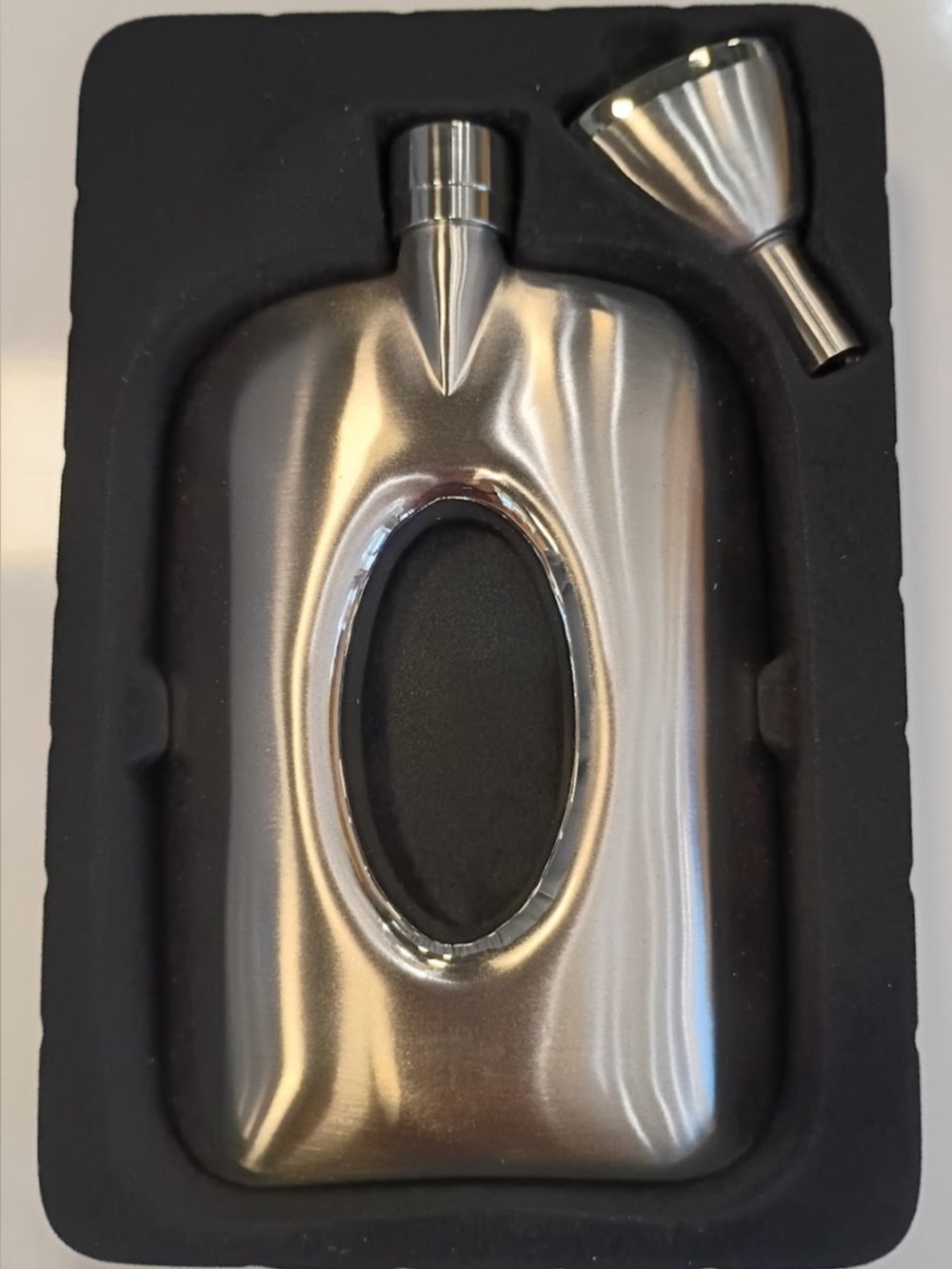 Lenox Gorham That's Entertainment Rectangular Open Flask with Funnel, NEW IN BOX